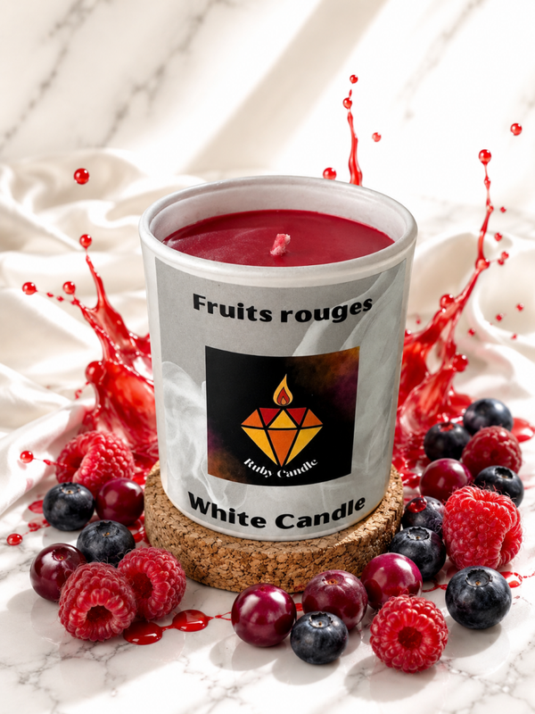 White candle fruit rouge