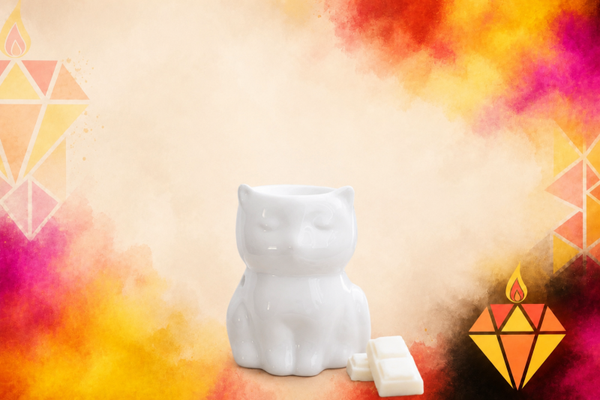 Diffuseur chat blanc