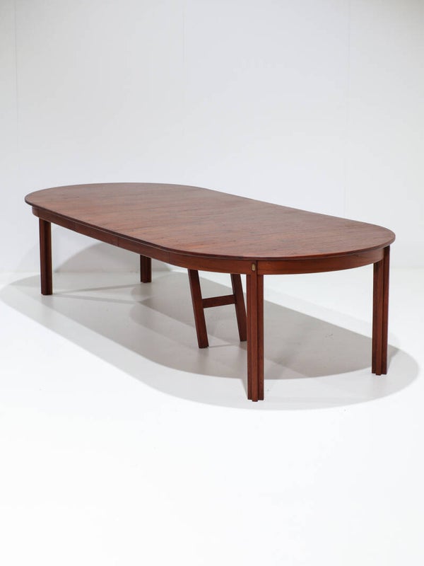 XL Børge Mogensen uitschuifbare eettafel teak Deens 1960s