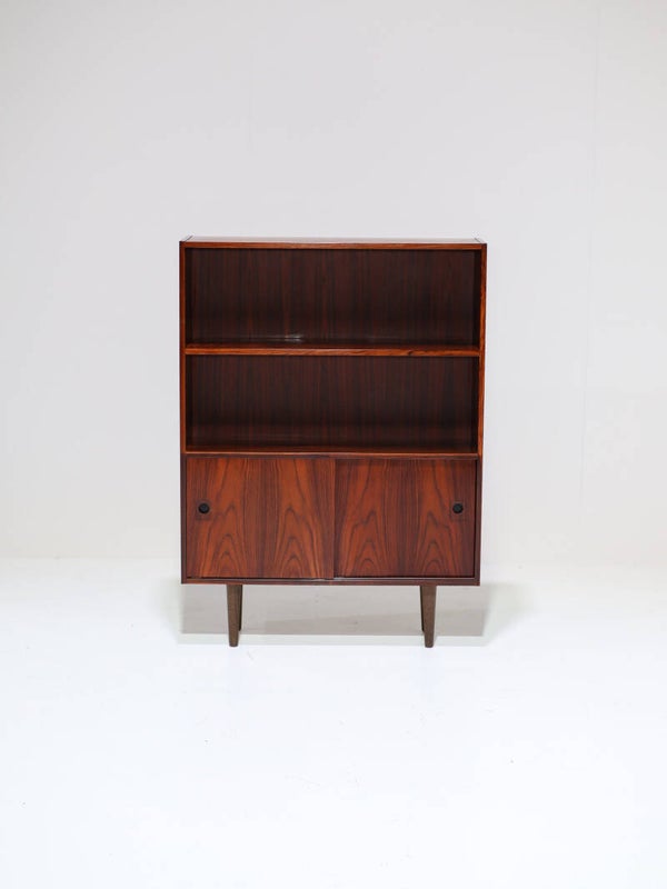 Boekenkast met deurtjes palissander Deens vintage