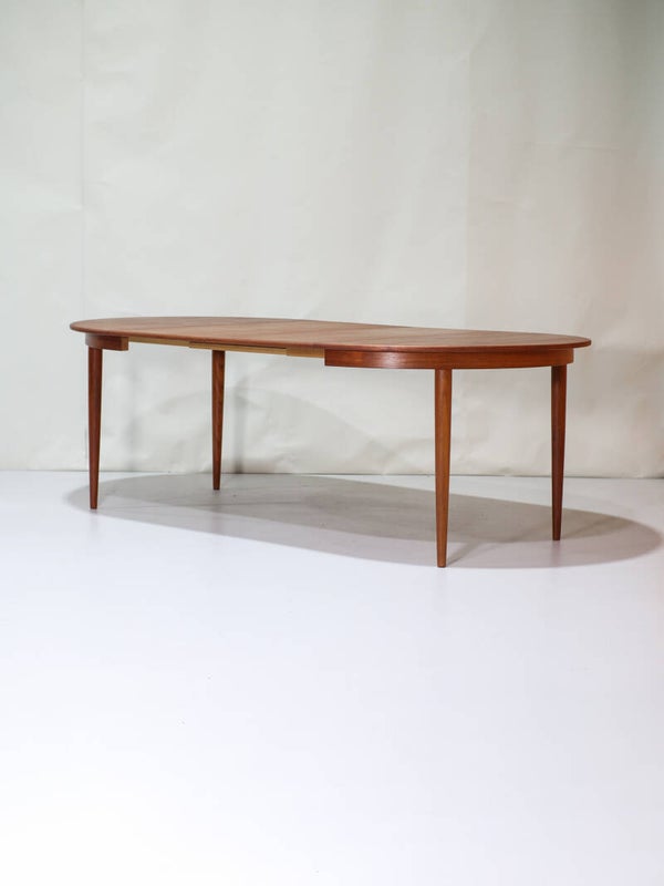 Uitschuifbare eettafel Skovmand & Andersen Deens teak vintage