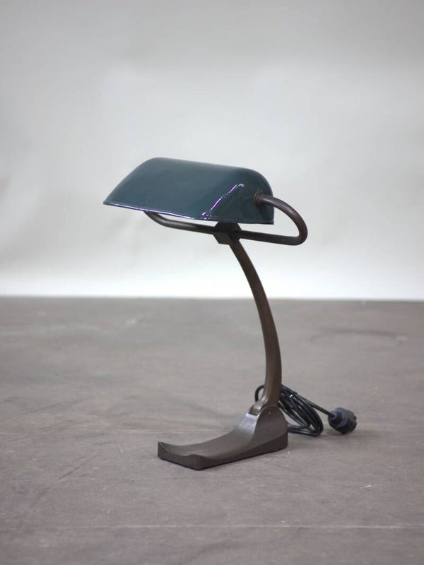 Bankierslamp bureaulamp groen blauw