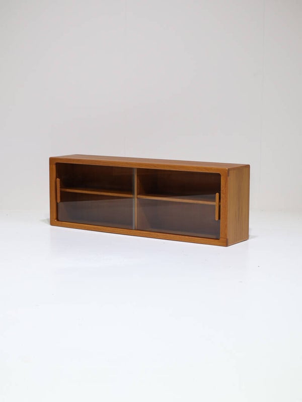 Silkeborg wand vitrinekast dressoir vintage Deens teak