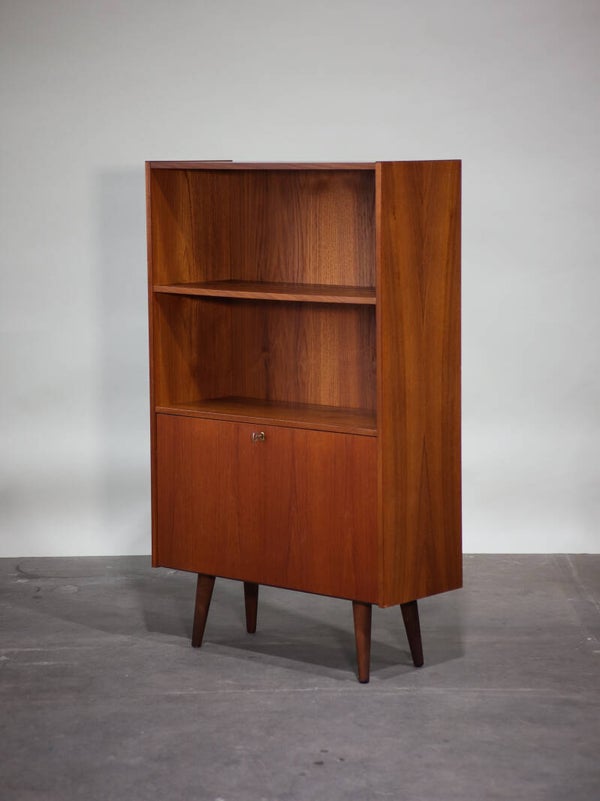 Boekenkast met klep teakhout Deens