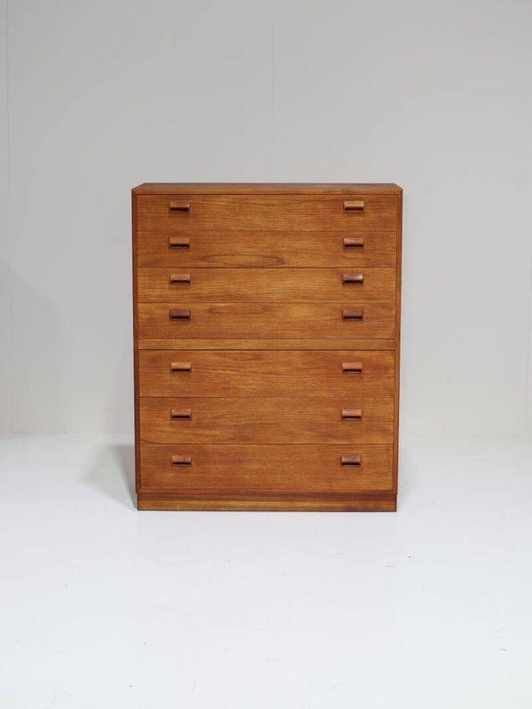 Hoge ladekast Børge Mogensen teak vintage Deens design