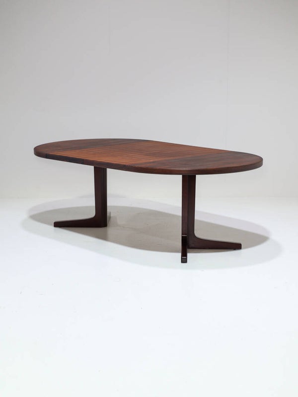 Uitschuifbare eettafel palissander Deens 1960s