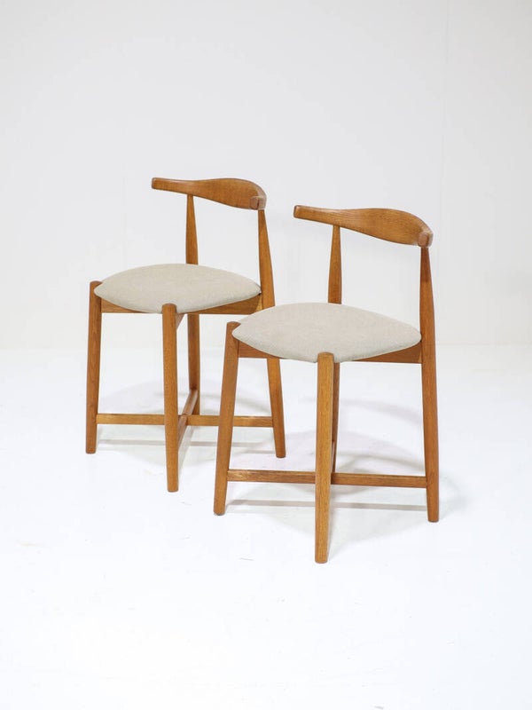 2x Barstoelen Findahl eiken Deens vintage