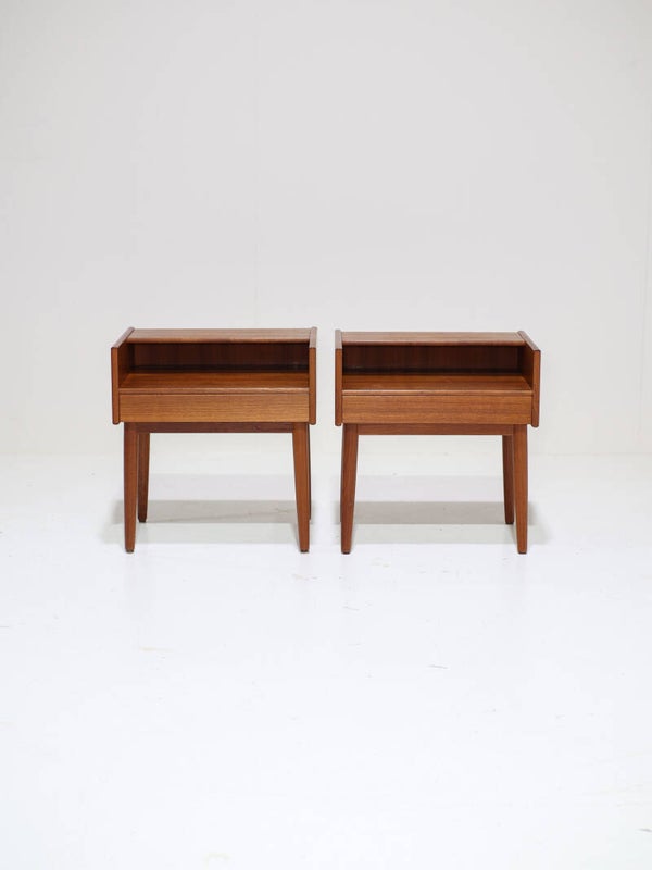 Set nachtkastjes Melvin Mikkelsen teak Deens vintage