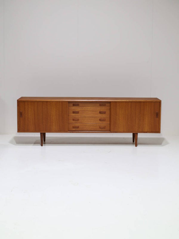 Lowboard Clausen & Son dressoir teak vintage Deens 1960s