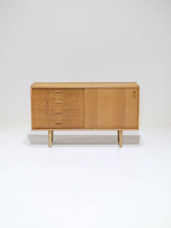 Dressoir kast met lades Deens vintage eiken