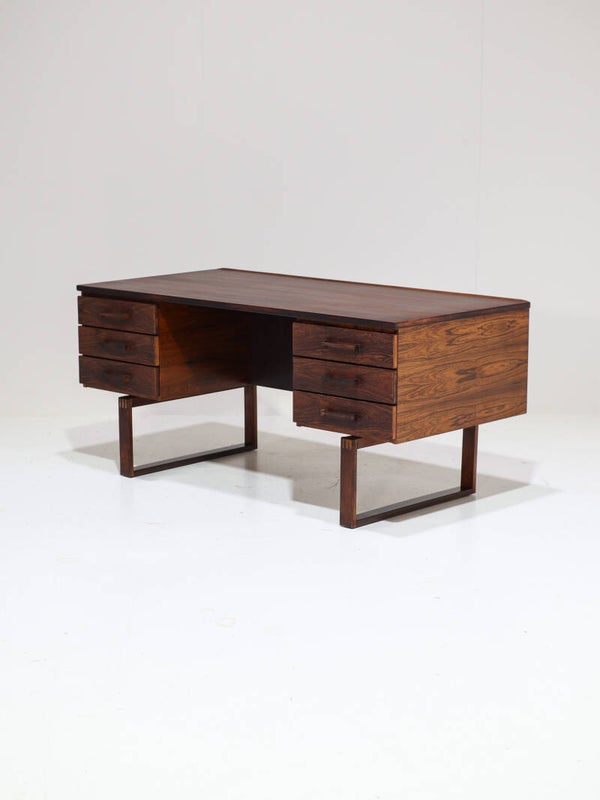 Vrijstaand bureau Jensen & Valeur Dyrlund palissander 1960s