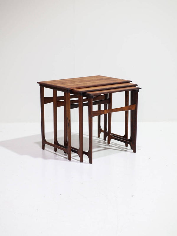 Nesting tables palissander bijzettafels Deens vintage