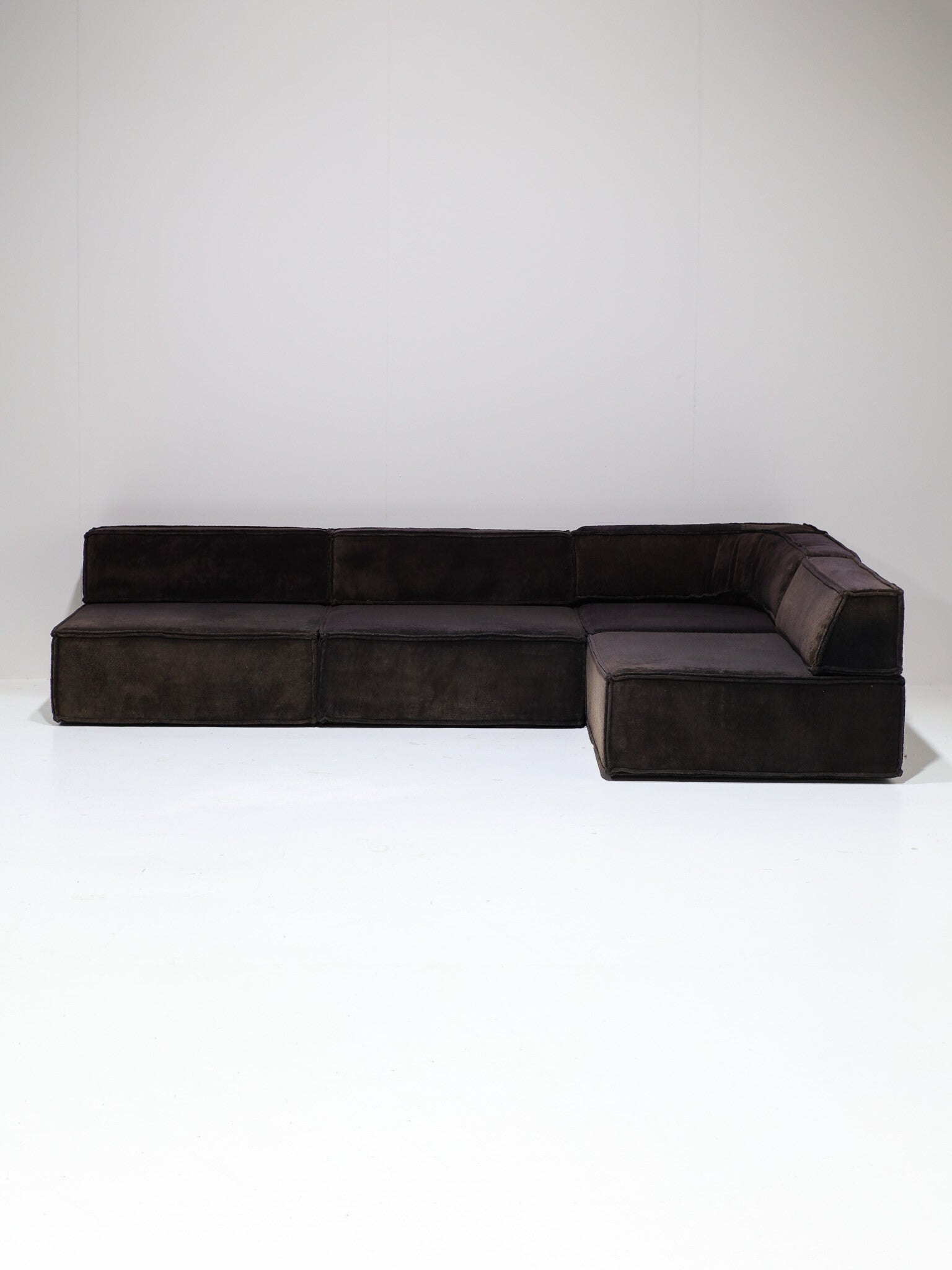 COR Trio modulaire sofa landscape bank bruin 1970s