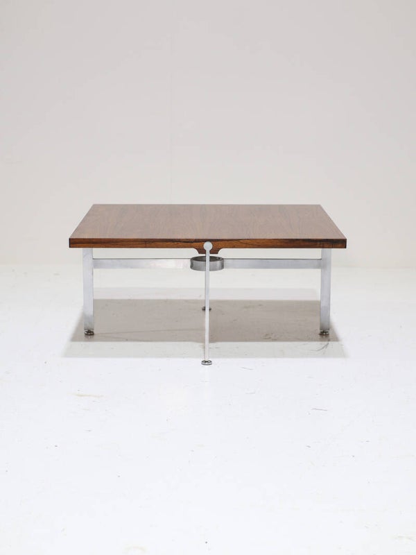 Sven Ellekaer salontafel palissander staal Deens 1960s