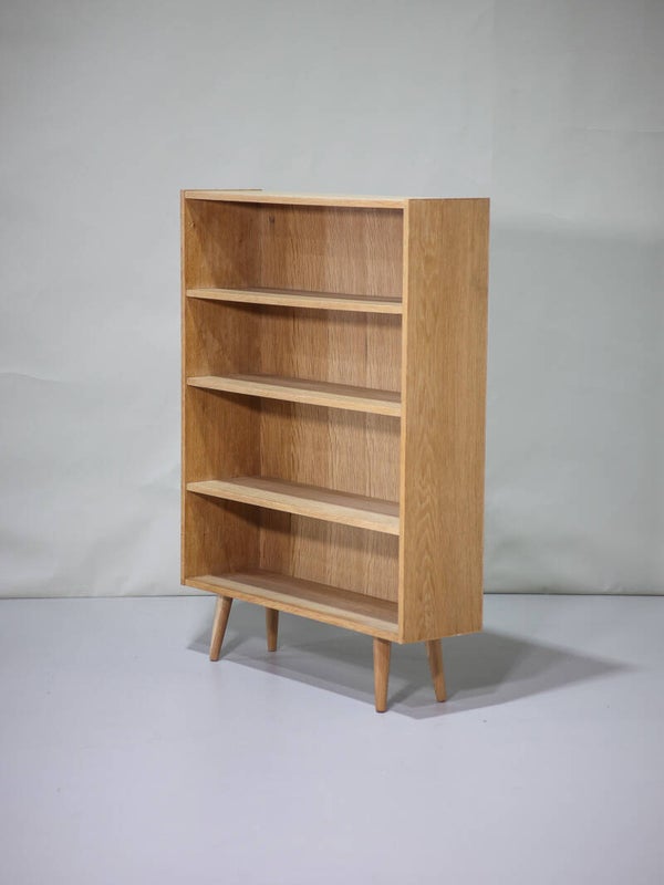 Hoge boekenkast eiken Deens vintage