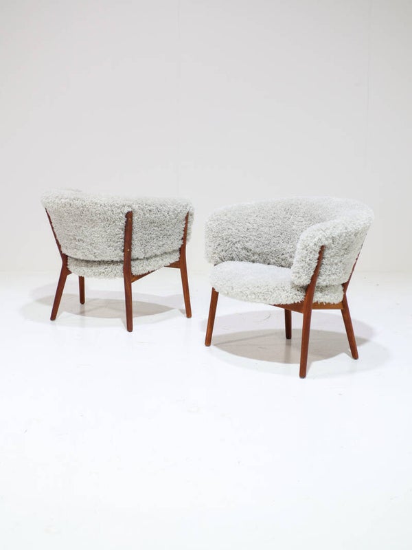 Nanna Ditzel 83 fauteuil armstoel teak Deens 1950s