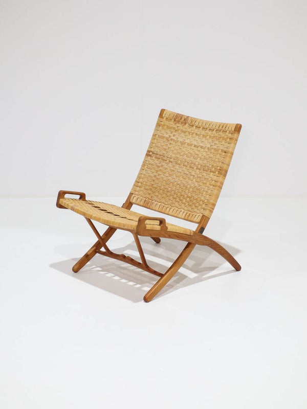 JH512 Folding Chair Hans J. Wegner eiken rotan Johannes Hansen