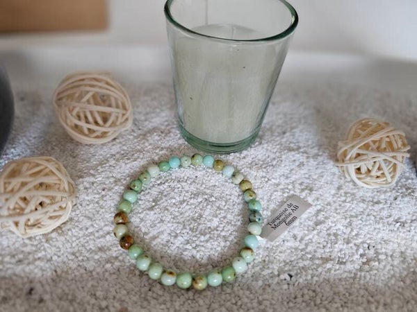 Turquoise de mongolie(AB)   6mm