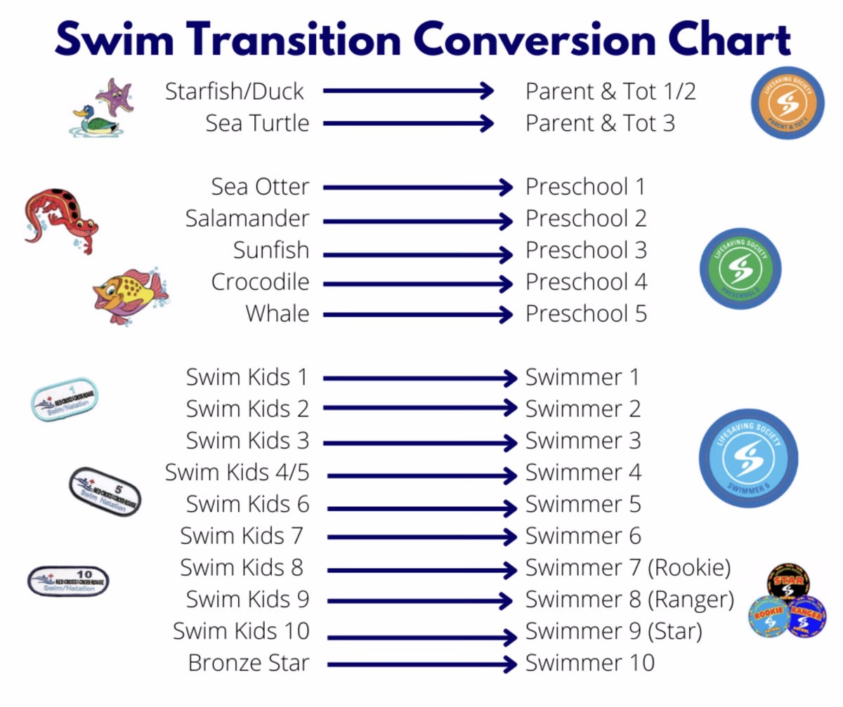 Pool Lesson Chart Swimming Lessons | Champion Swimming Pool