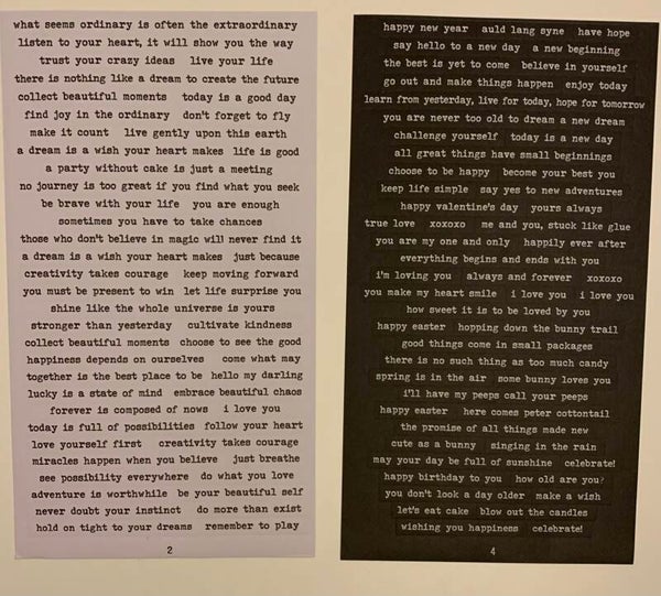 2 stickervellen zinnen