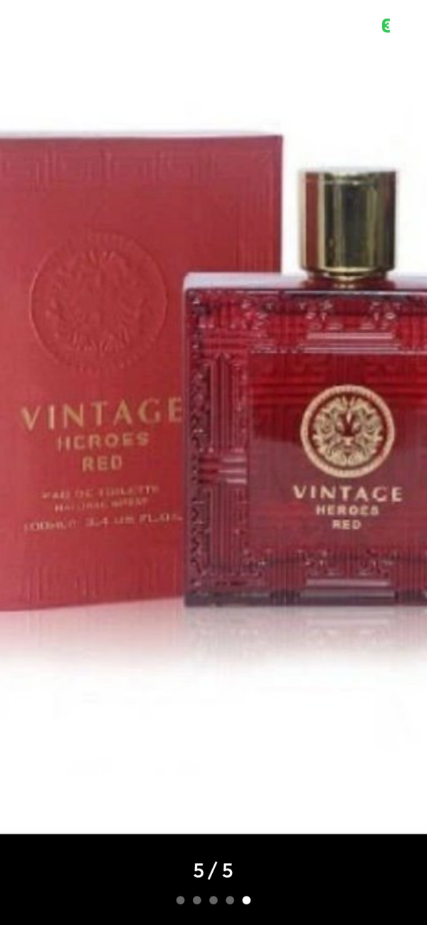 Vintage heroes red perfume