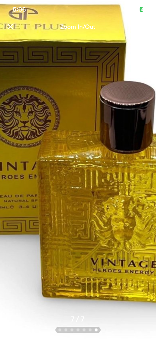 Vintage heroes energy perfume
