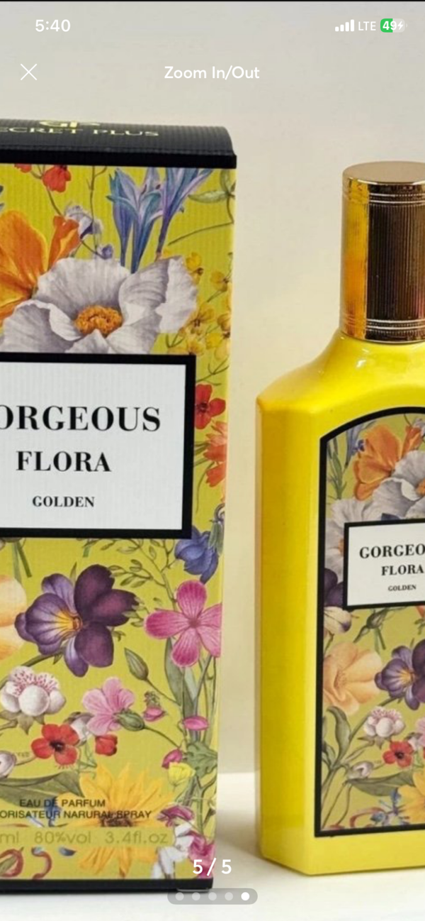 Georgeous Flora golden for women