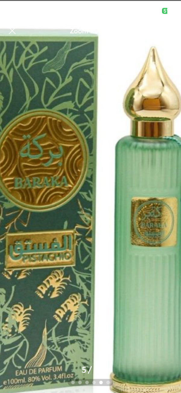Baraka pistachio perfume