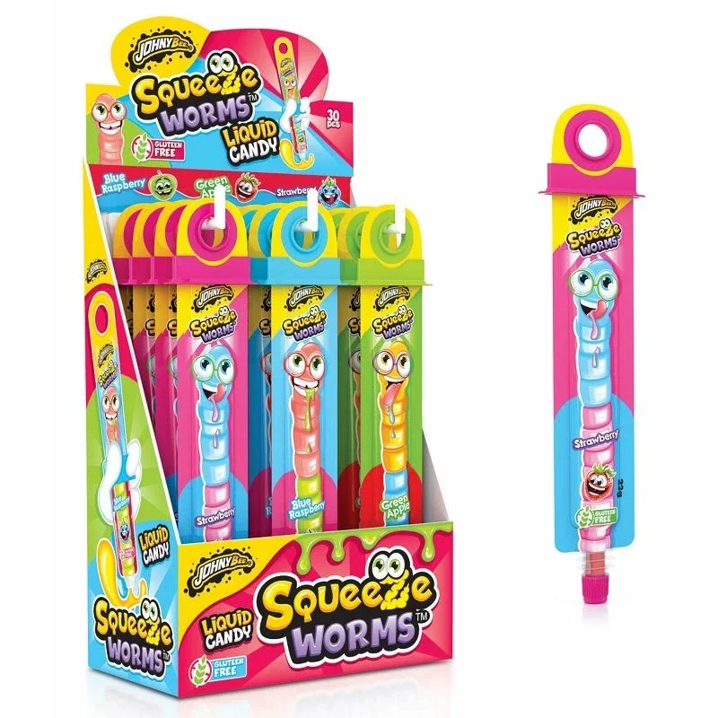 Squeeze Worms Liquid Candy
