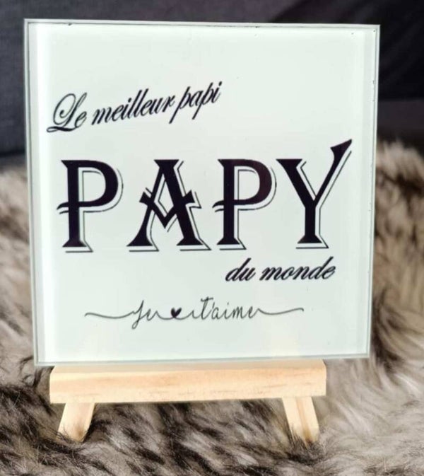 cadre en verre- LE MEILLEUR PAPY DU MONDE