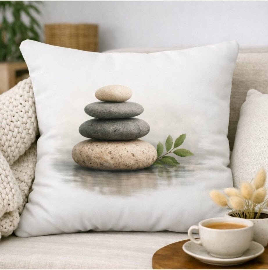 Coussin Galets Sérénité