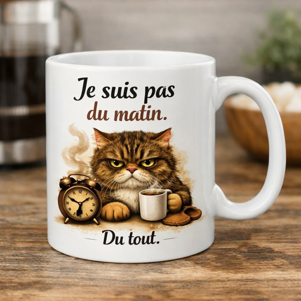 Mug : Je suis pas du matin. du tout