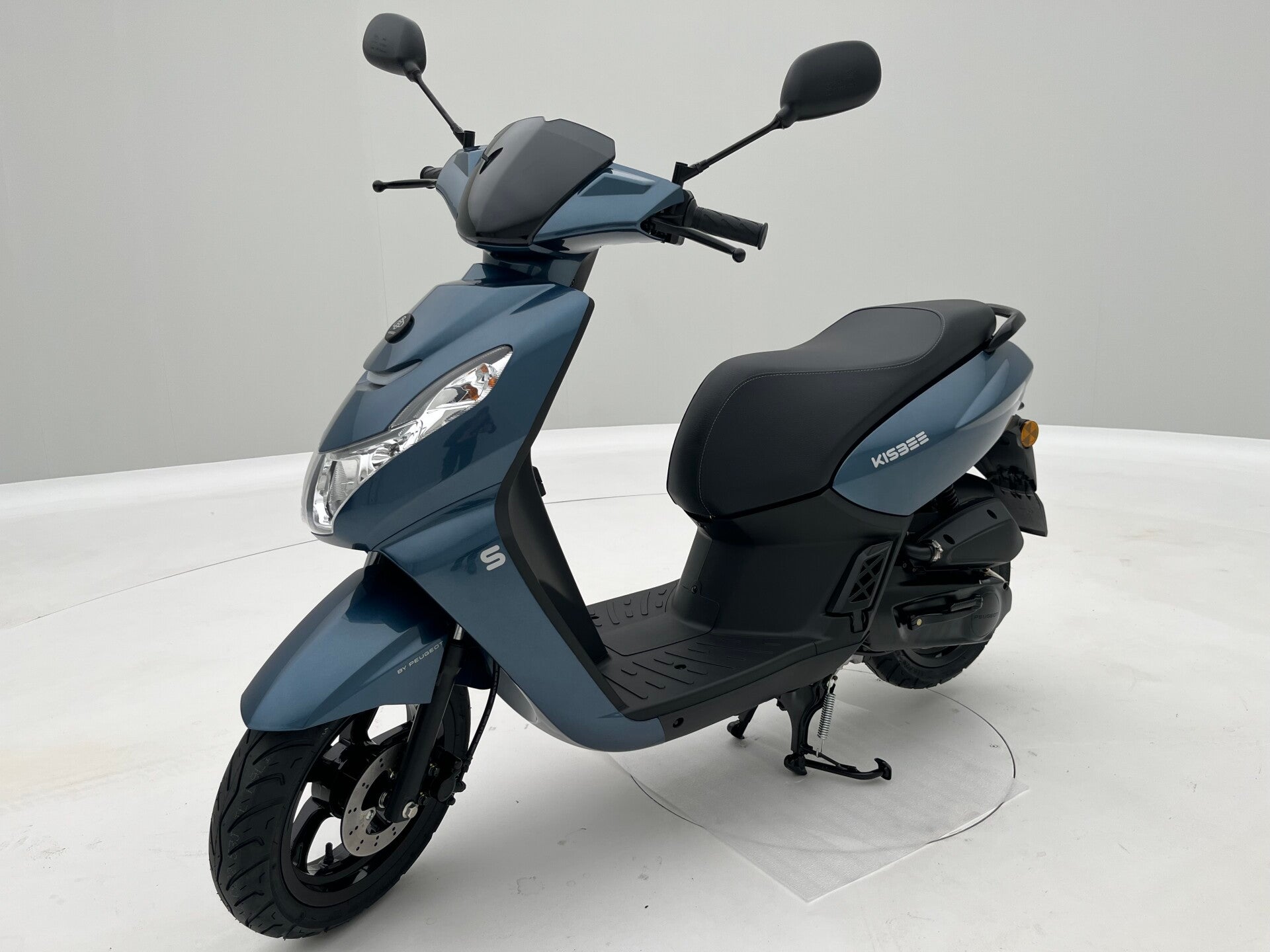 NIEUW | Peugeot Kisbee S 50cc (2026) – Geel kenteken – River Blue