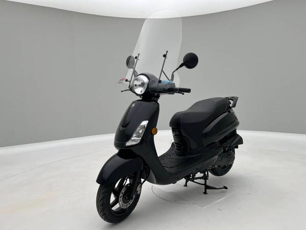 NIEUW | SYM Fiddle II 50cc (2026) – Geel kenteken – Glans Zwart