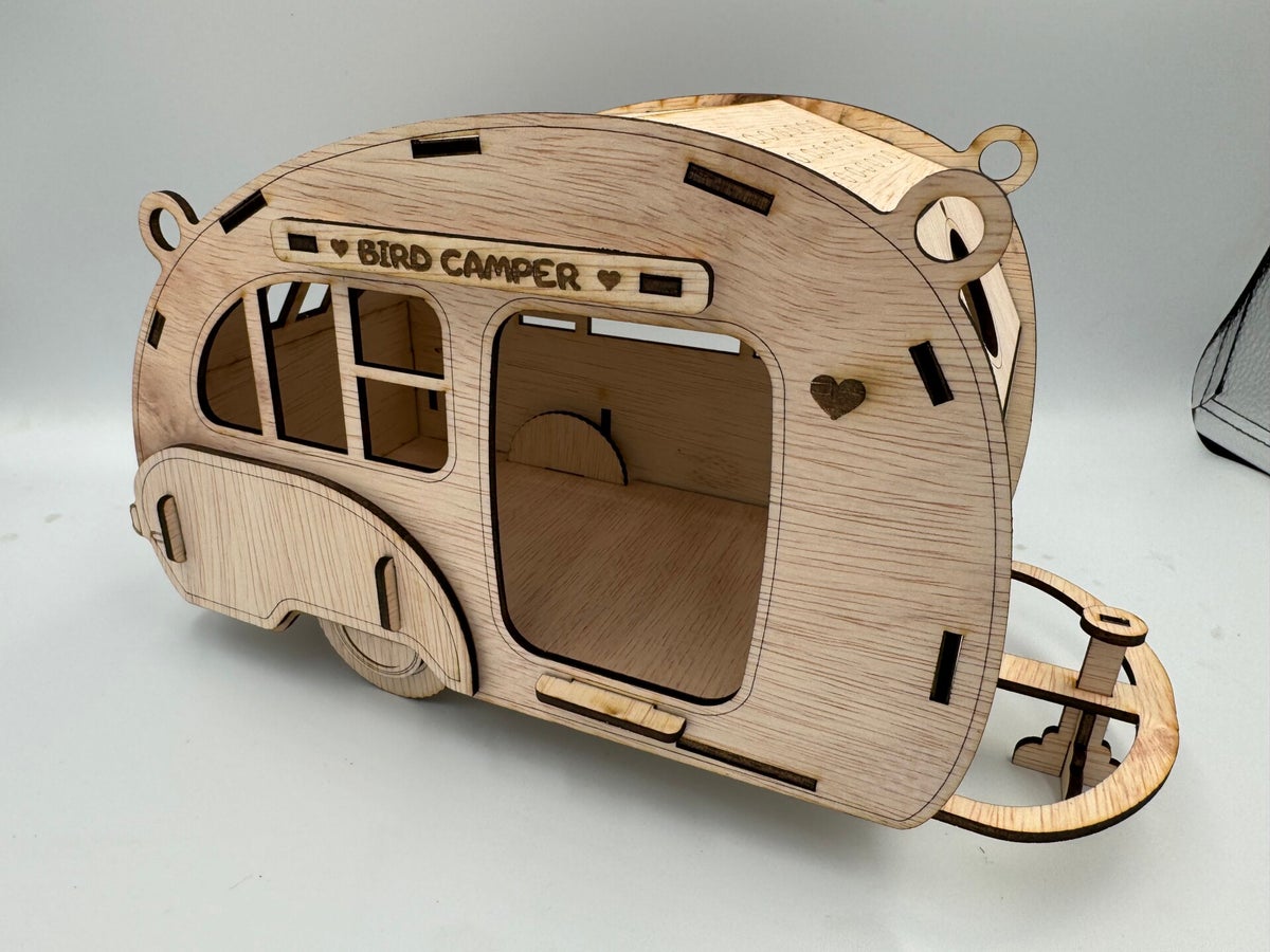 Bird Camper houten vogelhuisje