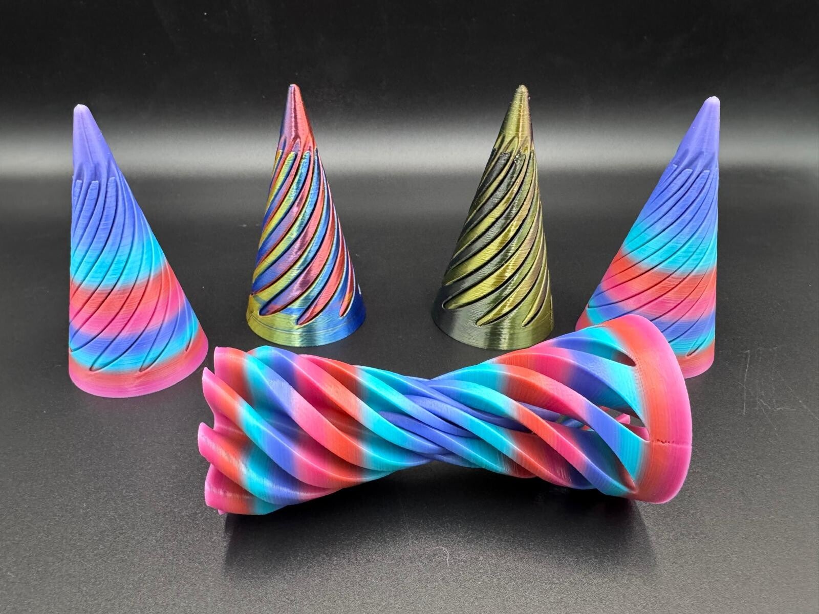 Spiral fidget cone