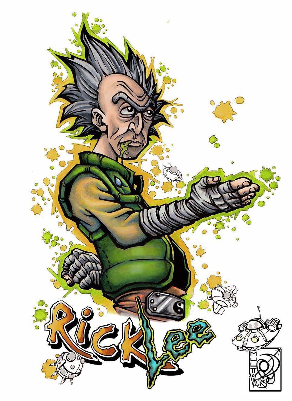 RICK ( Morty ) ET ROCK LEE