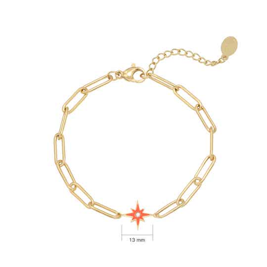 Armband Shining Star - Rood
