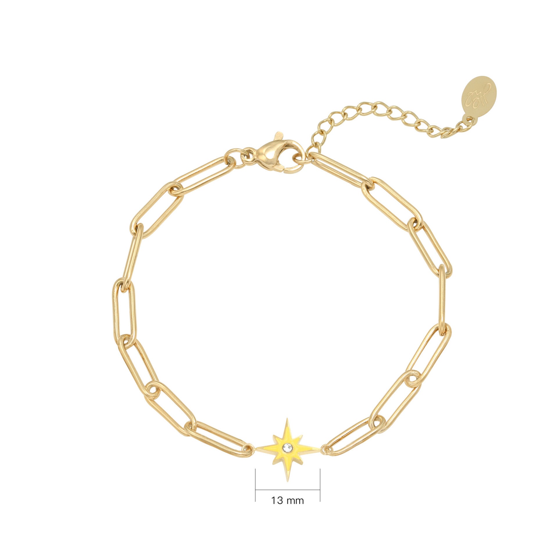 Armband Shining Star - Geel