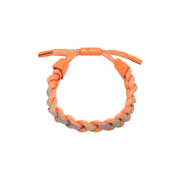 Armband braid glitter - Zalm