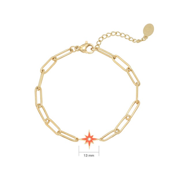 Armband Shining Star - Rood