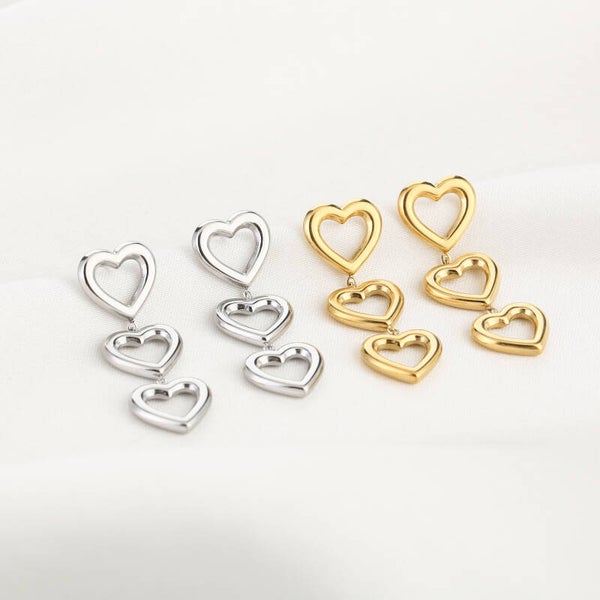 Oorbellen 3 op een rij