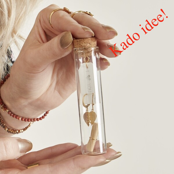 Oorbellen bottled up zilverkleurig