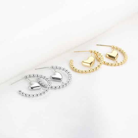 Oorbellen met hartje