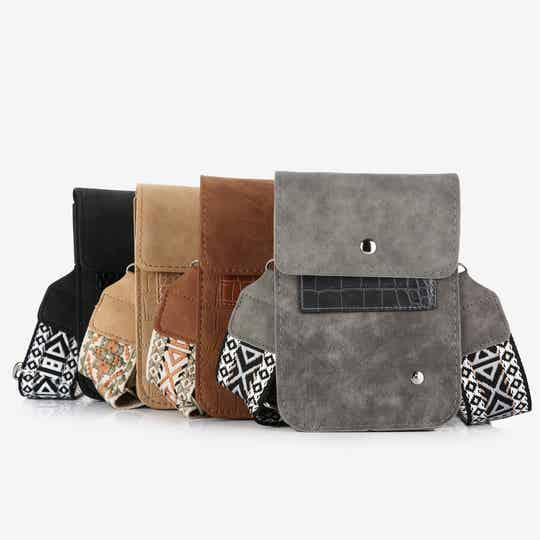 Mini / telefoontasje met luxe schouderband ( nog beperkte voorraad )