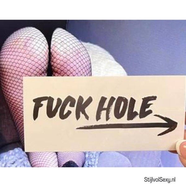 Tijdelijke Nep Tatoeage Fuck Hole