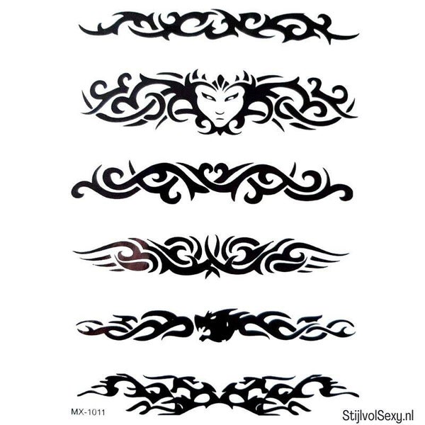 6 grote Tijdelijke Tribal Tattoos