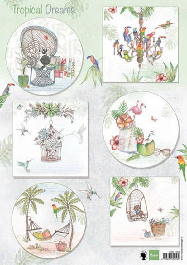 Marianne Design, Knipvel, Els Wezenbeek , Tropical Dreams - EWK1260