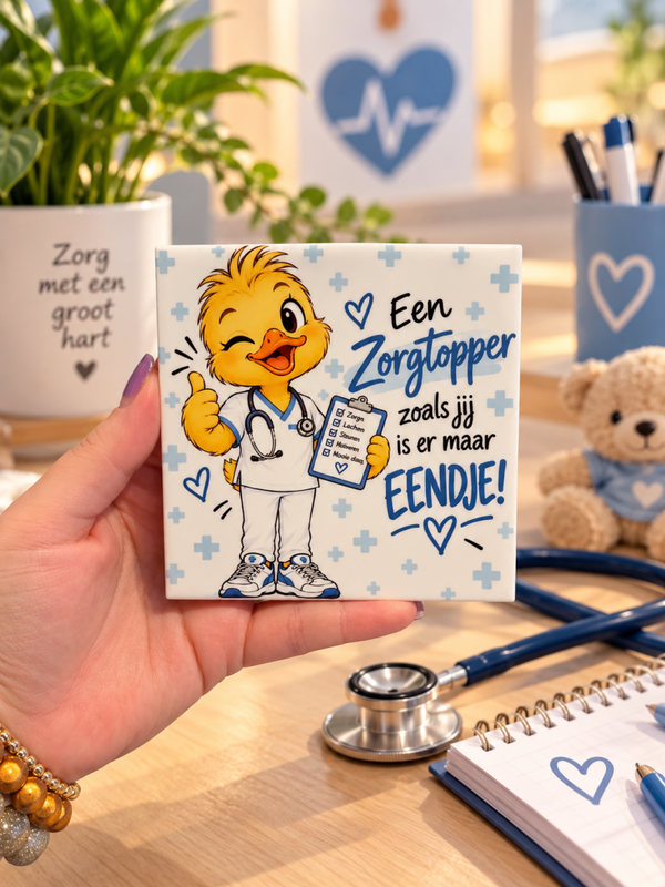 Tegeltje - Zorgtopper - Jongen