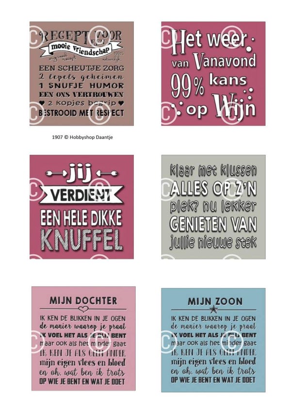 Collage a la Daantje - 1907